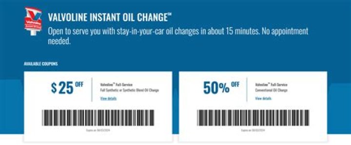 Valvoline Coupon: Grab a $25 Synthetic Oil Change Deal for Your Car's Best Health